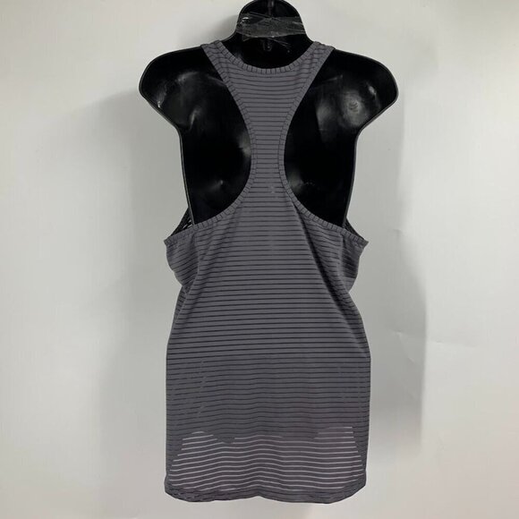 Zyia Active Women's Striped Racerback Stretch Athletic Sheer Tank Top Size L - Picture 2 of 11